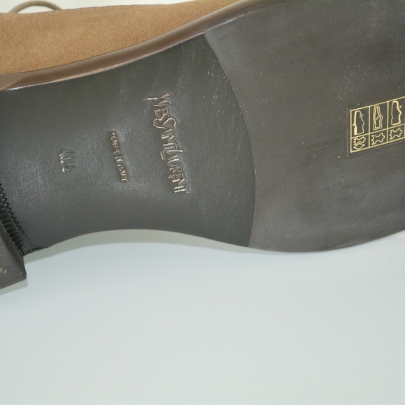 NIB SAINT LAURENT LACE UP LEATHER  SHOES main image 6
